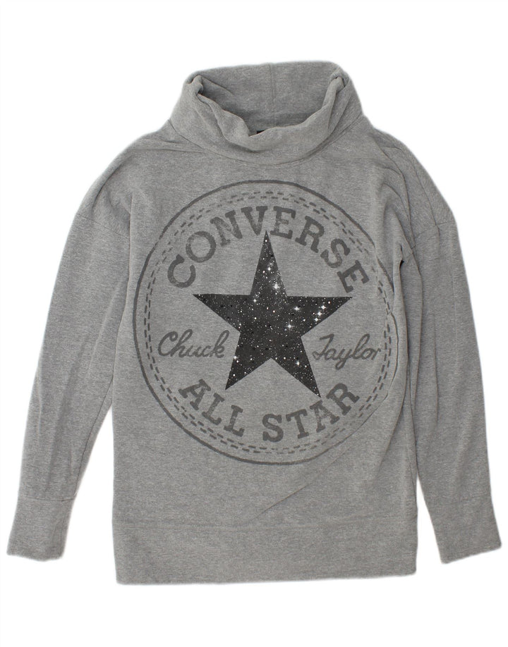 Converse Γυναικεία φούτερ Chuck Taylor Graphic Jumper UK 14 Medium Grey