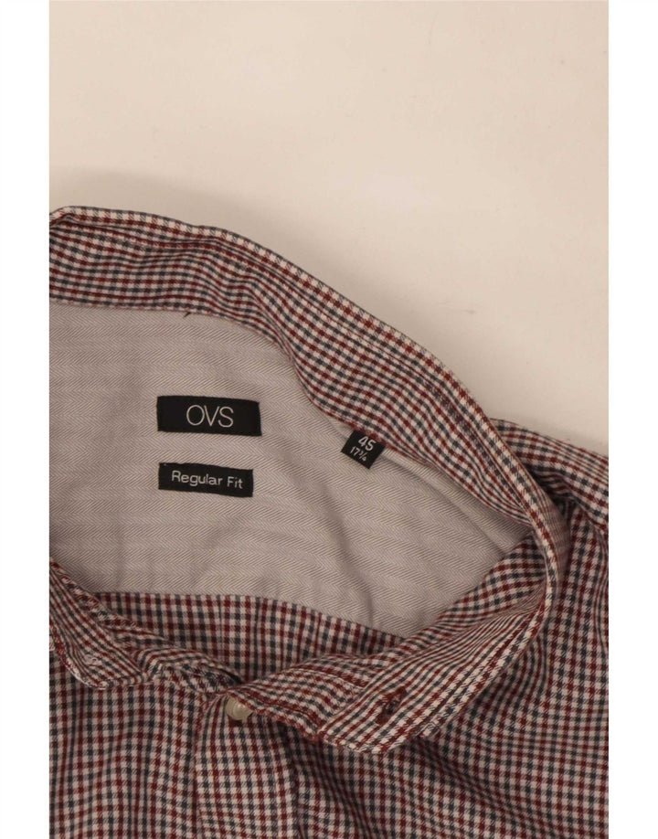 Ανδρικό πουκάμισο OVS Regular Fit Size 45 17 3/4 XL Πολύχρωμο βαμβακερό Gingham
