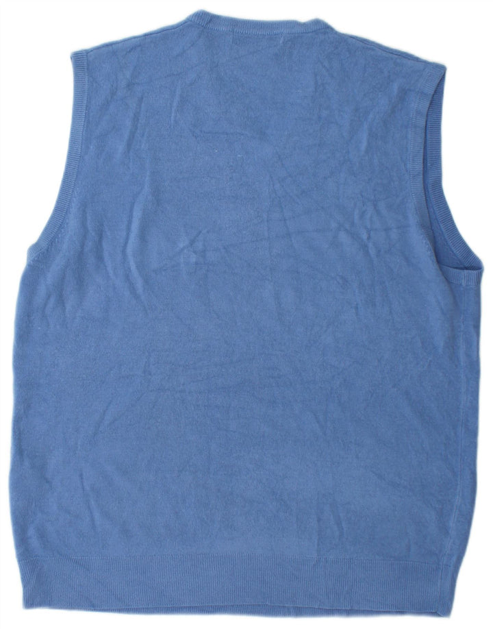 Marks & Spencer Ανδρικό γιλέκο Tank Top XL Blue Acrylic