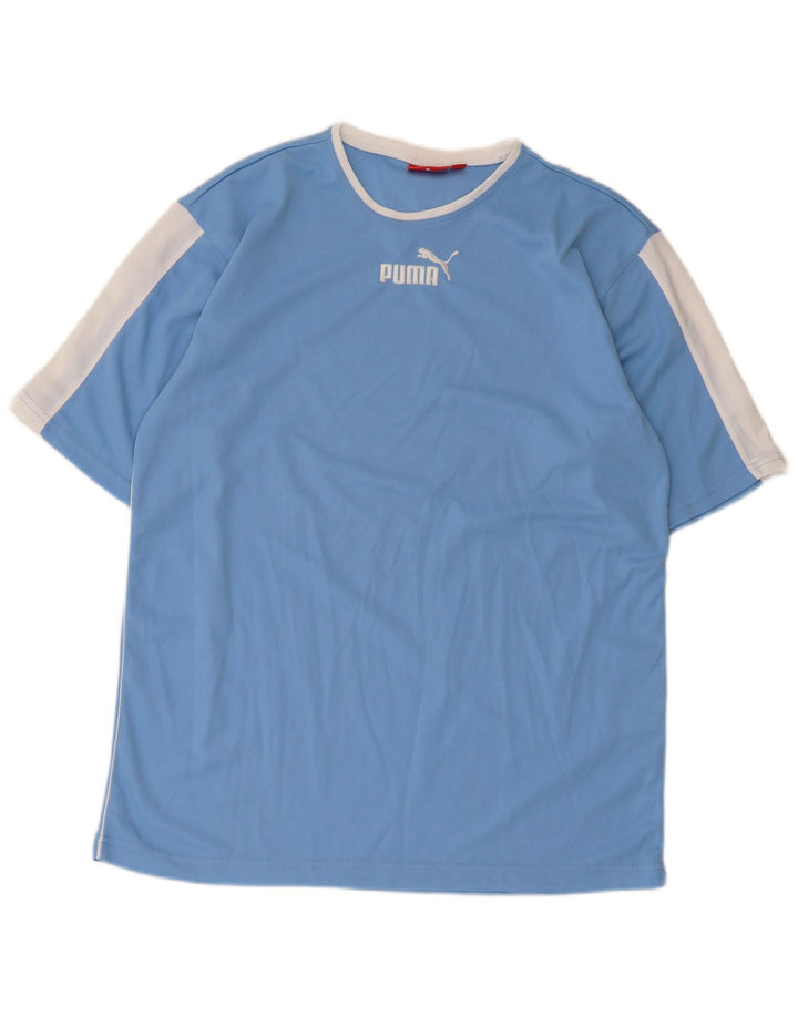 Ανδρικό T-Shirt Puma Top Medium Blue Colorblock Πολυεστέρας