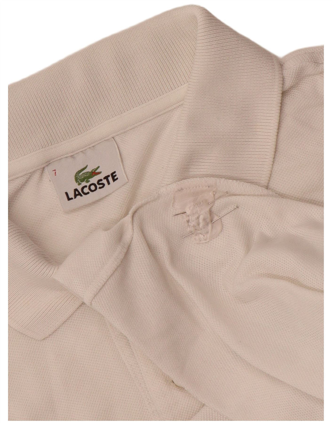 Ανδρικό πουκάμισο πόλο Lacoste Νούμερο 7 2XL Λευκό βαμβακερό