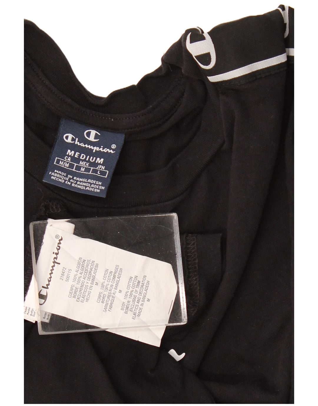 Γυναικείο κοντομάνικο γραφικό μπλουζάκι Champion UK 14 Medium Black