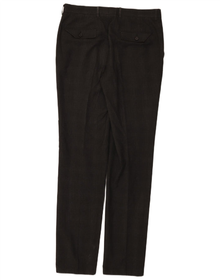Marks & Spencer Ανδρικό Super Slim Fit Παντελόνι W32 L33 Grey Check