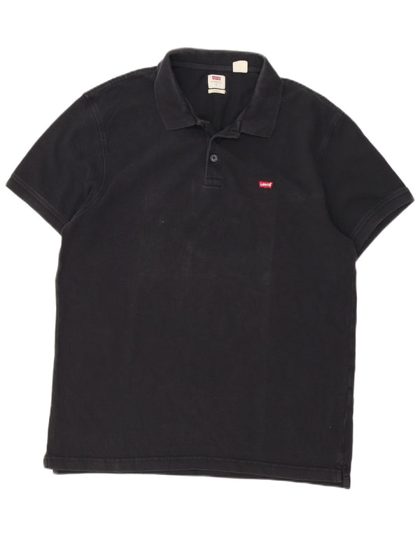 Ανδρικό πουκάμισο Levi's Standard Polo, μεγάλο μαύρο βαμβακερό