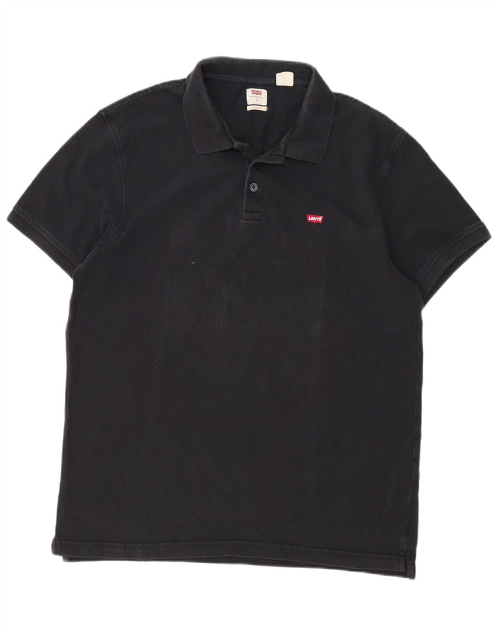 Ανδρικό πουκάμισο Levi's Standard Polo, μεγάλο μαύρο βαμβακερό