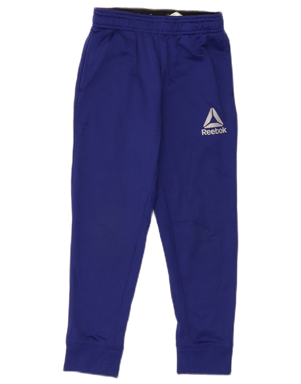 Reebok Boys αθλητική φόρμα παντελόνι Joggers 6-7 ετών Small Blue Polyester