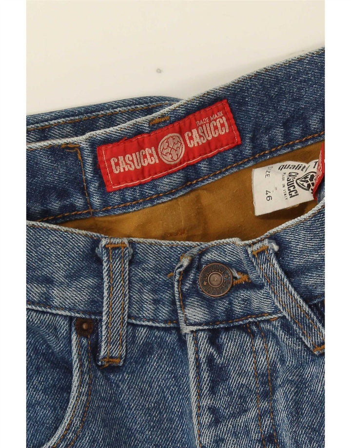 Casucci Γυναικείο τζιν κωνικό W26 L31 Μπλε βαμβακερό