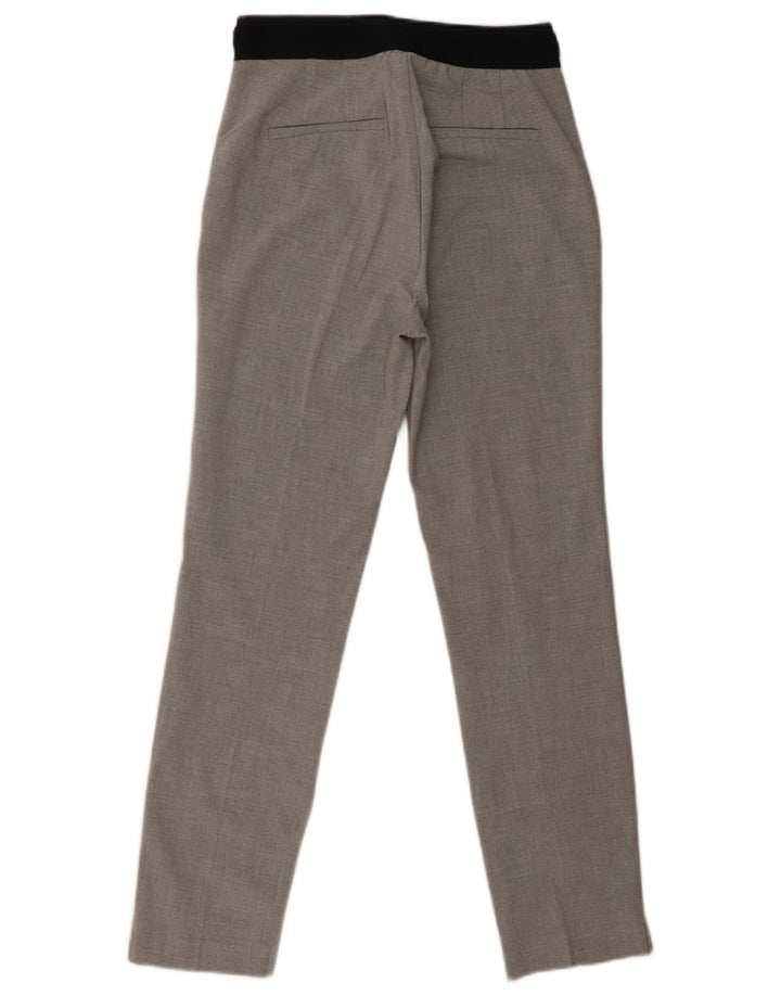 Zara Γυναικείο Slim παντελόνι Chino Small W26 L27 Grey Polyester