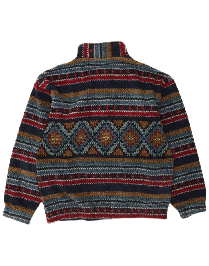 Fila Ανδρικό κουμπιά λαιμού Fleece Jumper IT 50 Μεσαίο Πολύχρωμο Γεωμετρικό