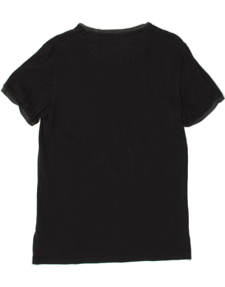 TED BAKER Womens T-Shirt Top Size 2 Medium Navy Blue Cotton Vintage Ted Baker and Second-Hand Ted Baker from Messina Hembry 