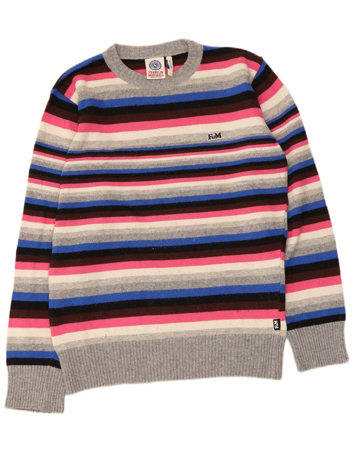 Ανδρικό πουλόβερ Franklin Marshall Crew Neck Jumper Μεσαίο Πολύχρωμο