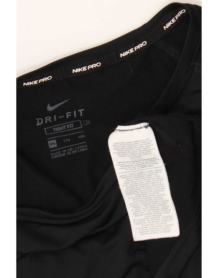 Ανδρικό τοπ Nike Dri Fit μακρυμάνικο 2XL μαύρο πολυεστέρα