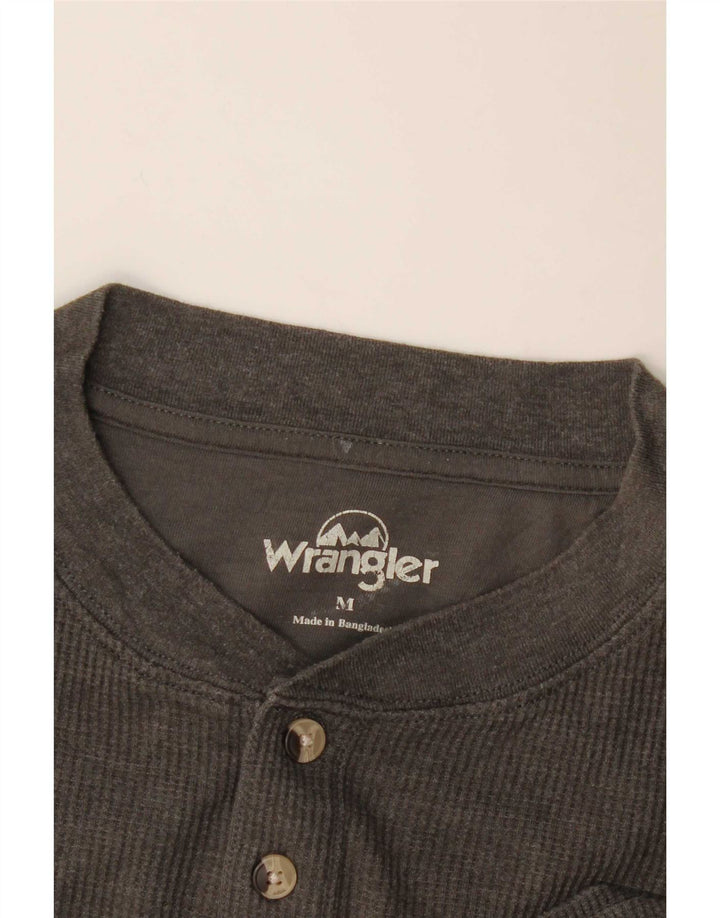 Ανδρικό τοπ Wrangler μακρυμάνικο μεσαίο γκρι