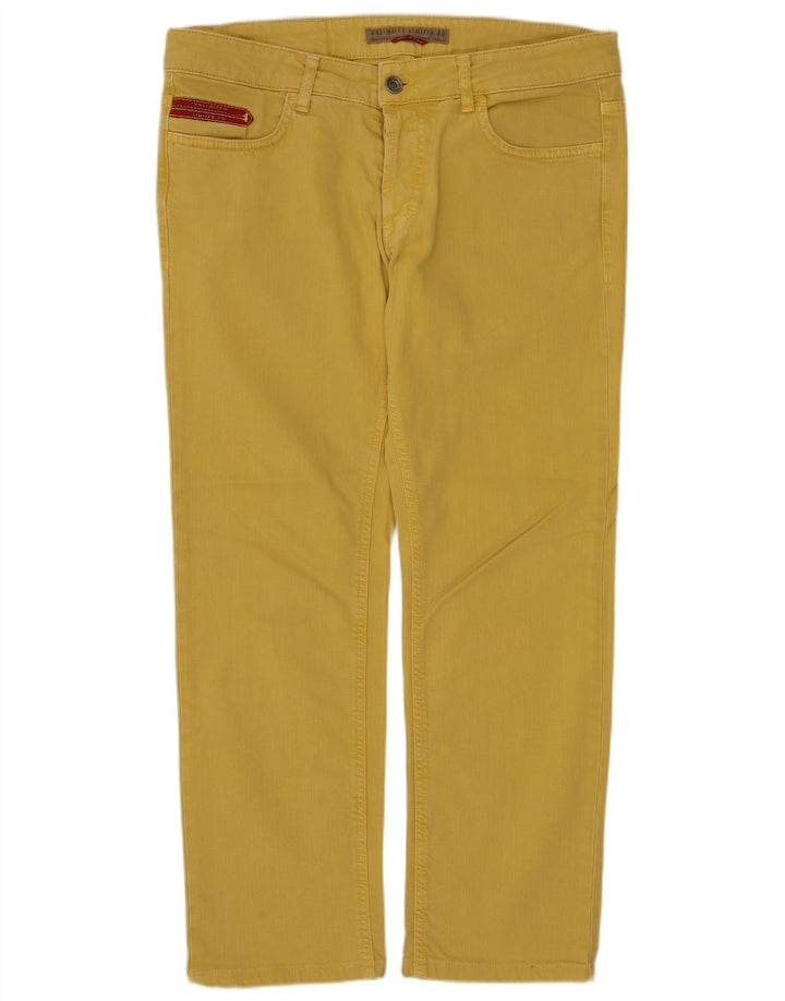 ΑΠΕΡΙΟΡΙΣΤΟ Ανδρικό Cropped Jeans W31 L25 Yellow Cotton