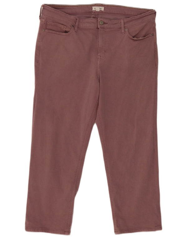 White Stuff Γυναικείο Cropped Jeans UK 18 XL W38 L25 Purple