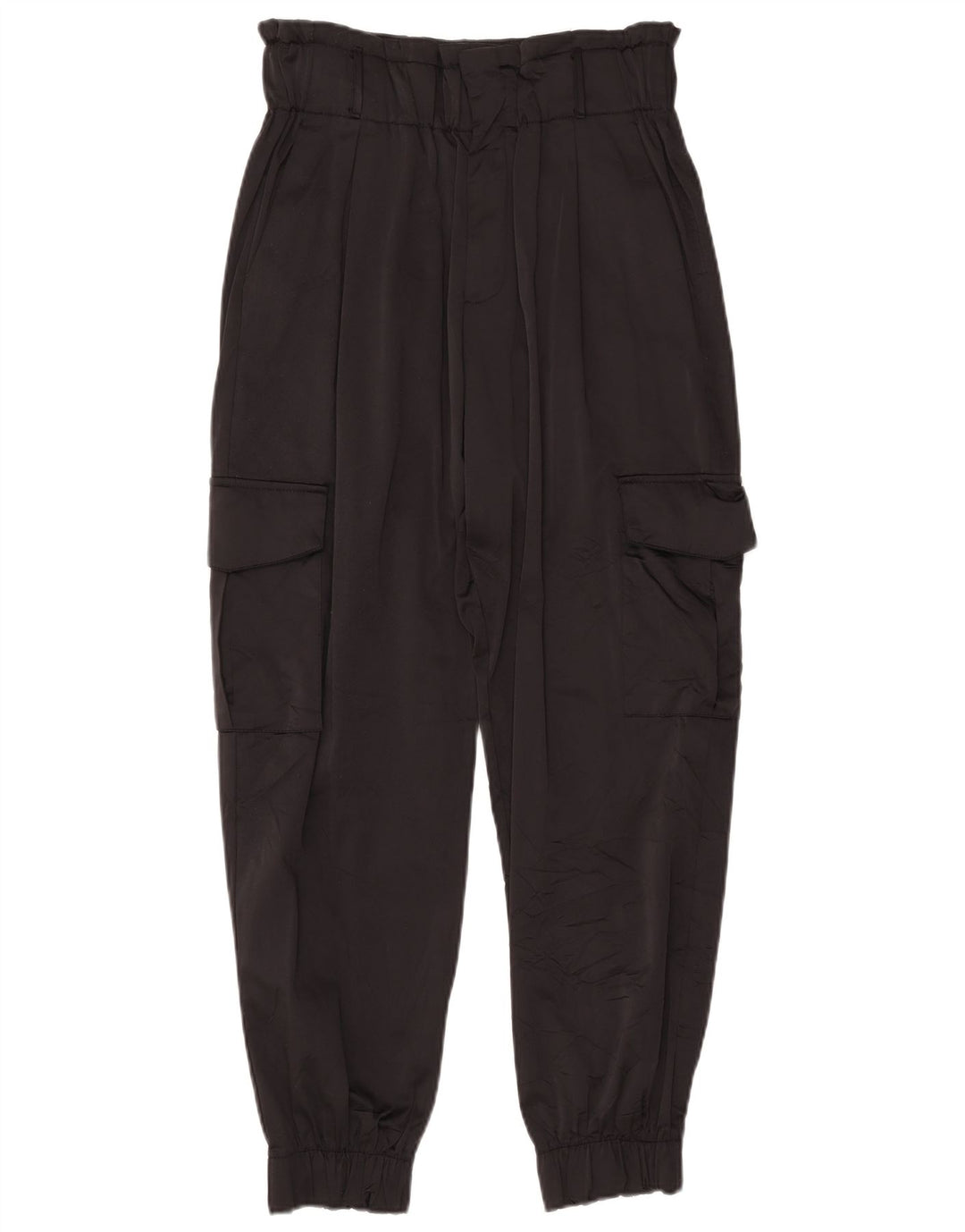 Zara Γυναικείο Joggers Παντελόνι Cargo Medium W28 L26 Μαύρο