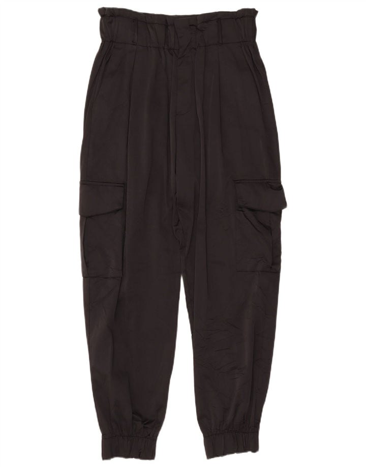Zara Γυναικείο Joggers Παντελόνι Cargo Medium W28 L26 Μαύρο