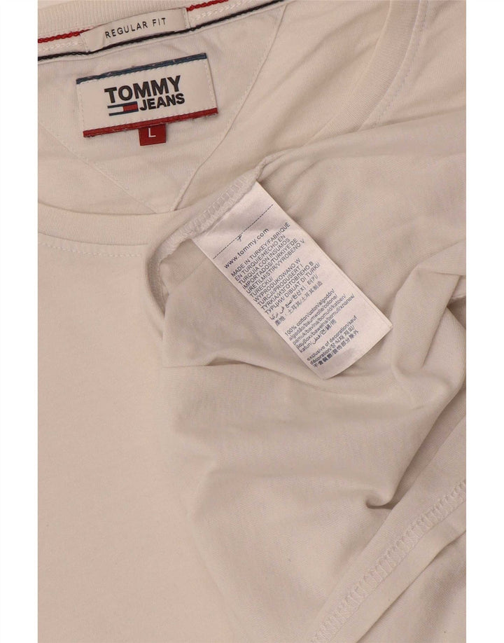 Ανδρικό T-Shirt Tommy Hilfiger Regular Fit μεγάλο λευκό βαμβακερό