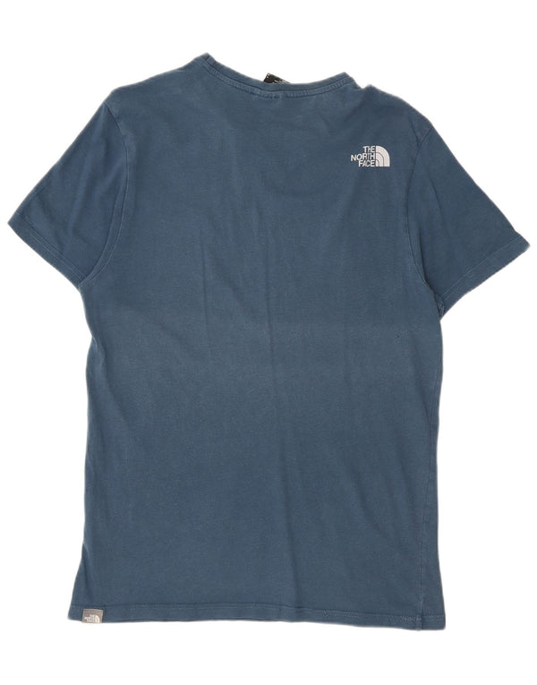 Ανδρικό T-Shirt North Face Top Small Blue Cotton