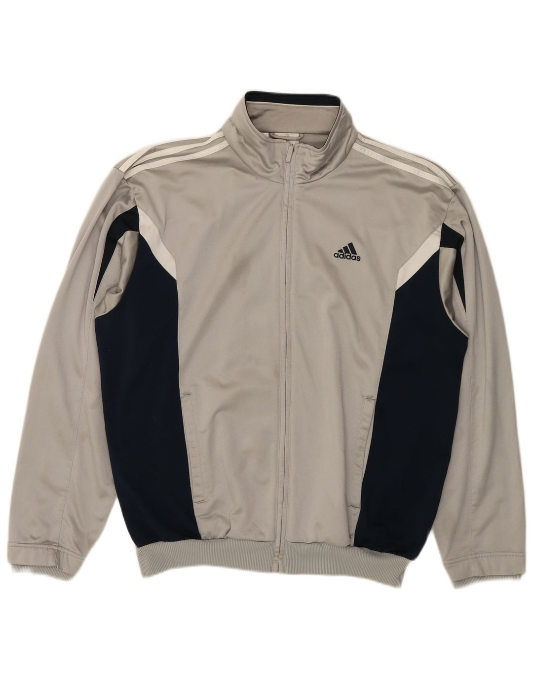 Ανδρική φόρμα ADIDAS Top Jacket UK 44/46 Large Grey Colourblock Polyester