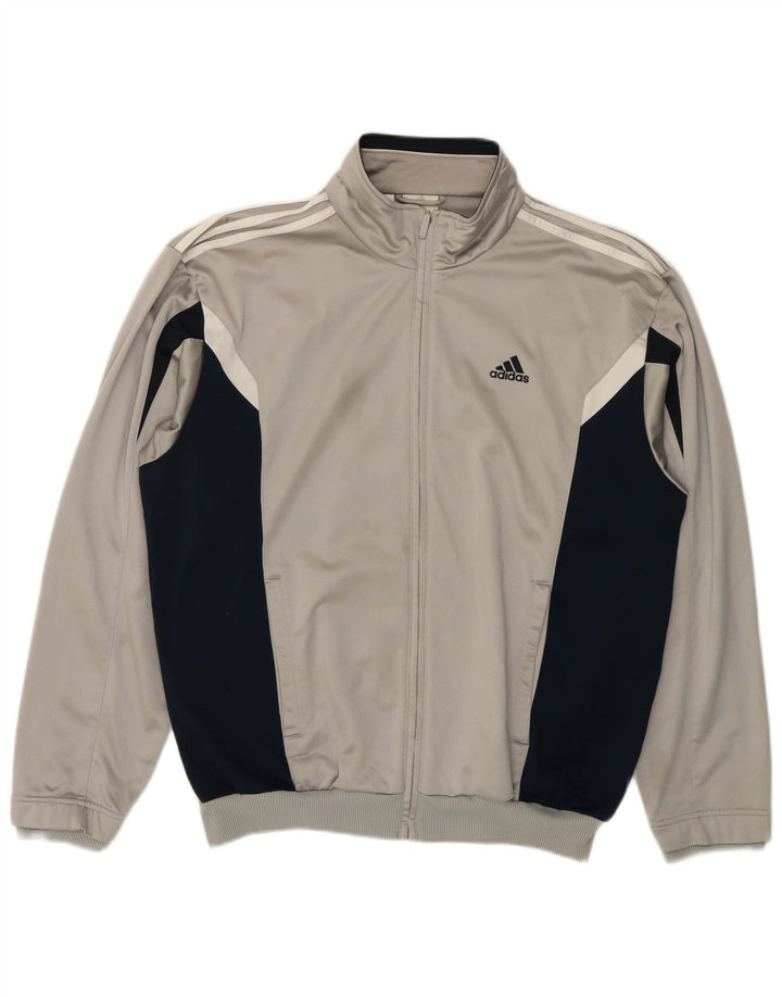 Ανδρική φόρμα ADIDAS Top Jacket UK 44/46 Large Grey Colourblock Polyester