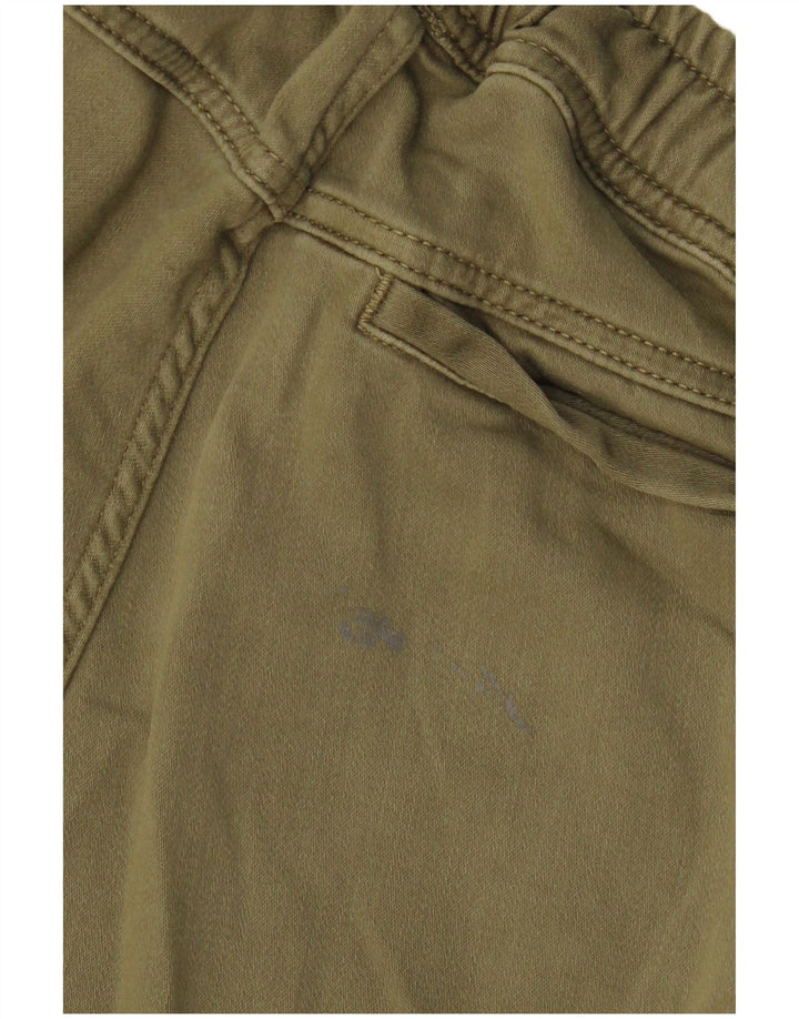 Zara Mens Joggers Cargo Παντελόνι Small W30 L28 Khaki Cotton Army