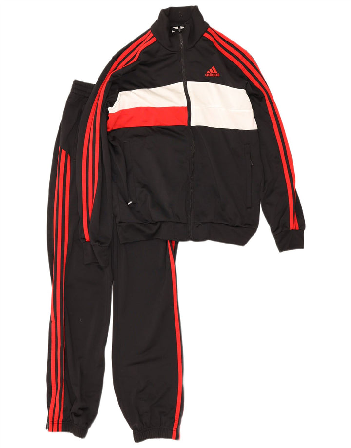 Ολόσωμη φόρμα Adidas Boys 13-14 Years Black Colourblock Polyester