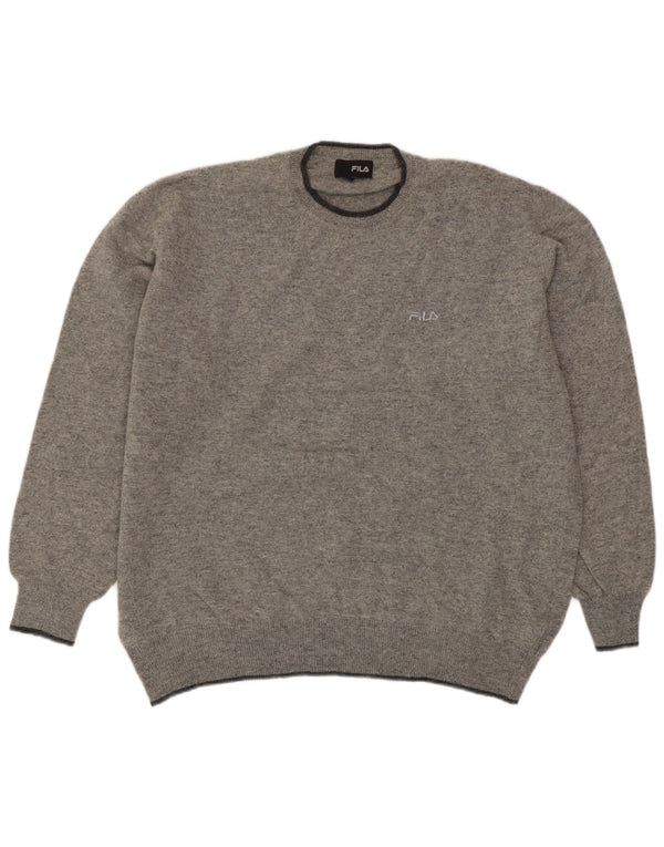 Ανδρικό πουλόβερ Fila Crew Neck Jumper 2XL Γκρι μαλλί