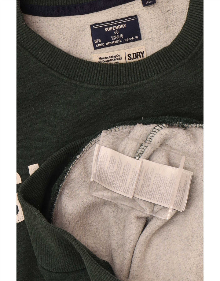 Ανδρικό γραφικό φούτερ Superdry Jumper Μεγάλο Πράσινο Βαμβακερό