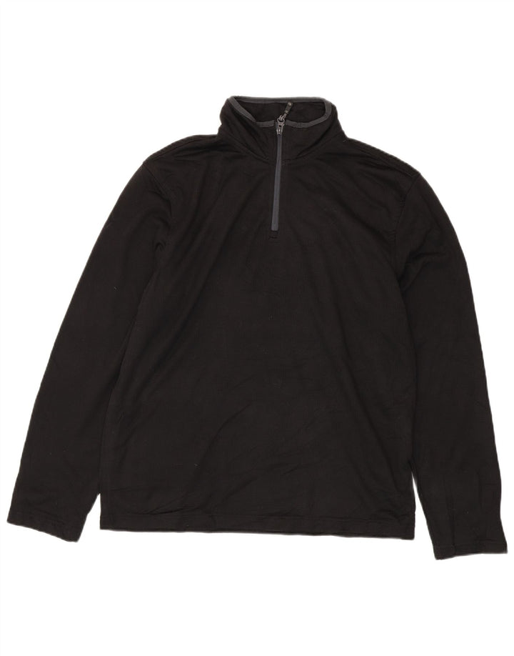 Starter Ανδρική φόρμα πουλόβερ με φερμουάρ Top UK 38/40 Medium Black