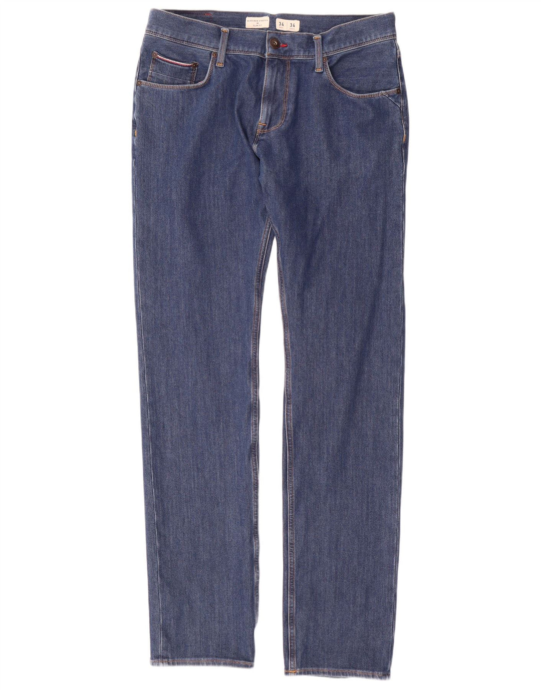 Tommy Hilfiger Mens Bleecker Slim Jeans W34 L34 Blue Cotton
