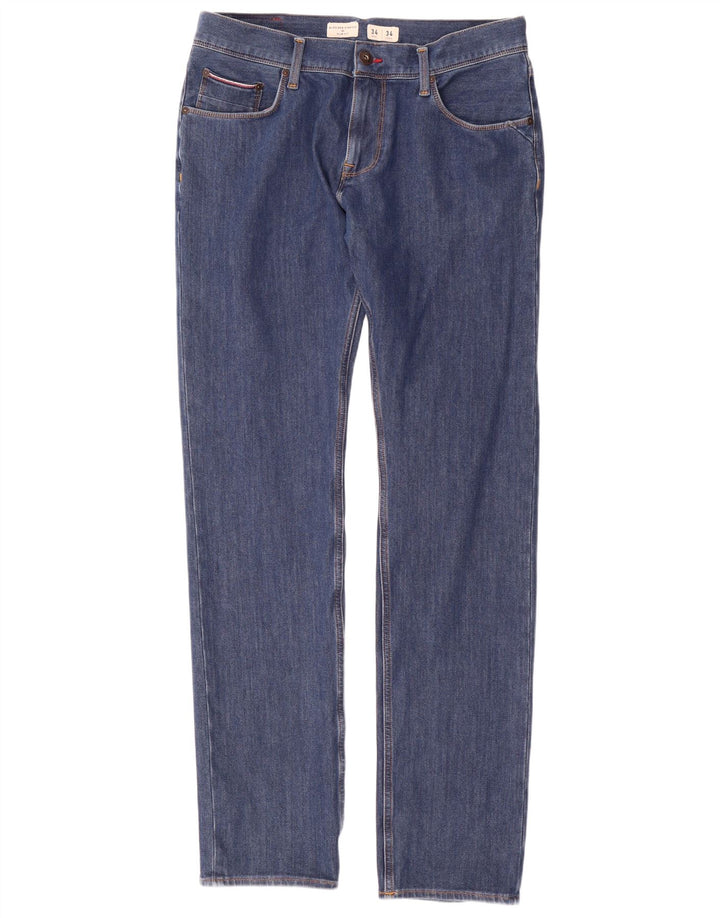 Tommy Hilfiger Mens Bleecker Slim Jeans W34 L34 Blue Cotton