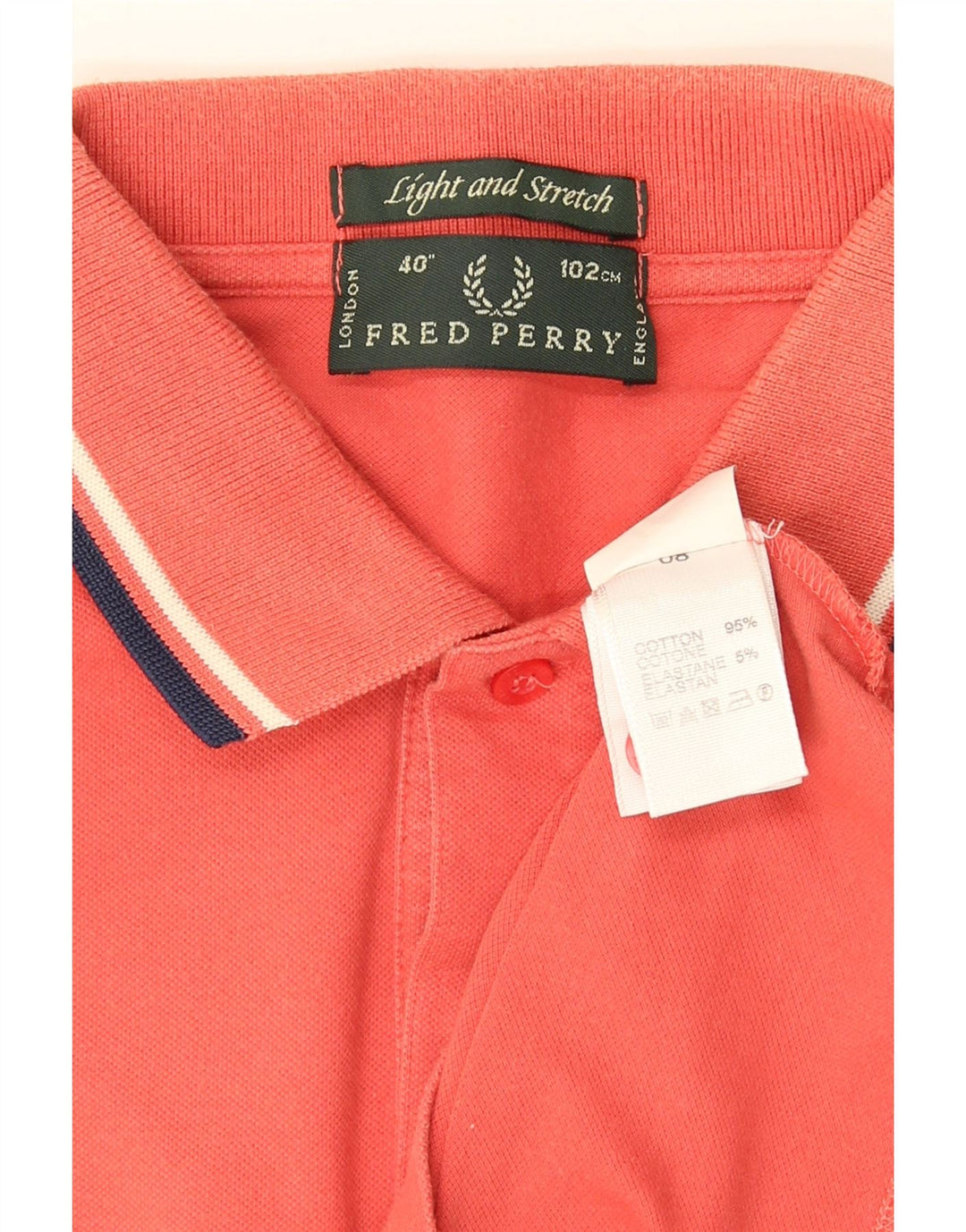 Fred Perry Ανδρικό Πόλο Μπλουζάκι Μεσαίο Ροζ Βαμβακερό