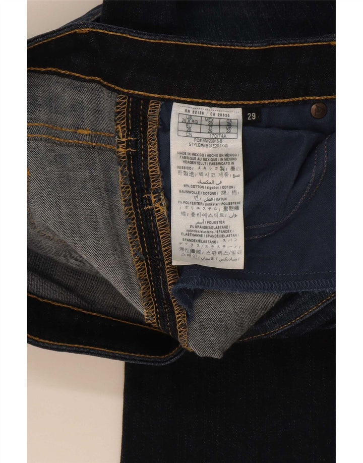Γυναικείο τζιν με χαμηλό μπότα Guess W29 L33, Navy Blue Cotton