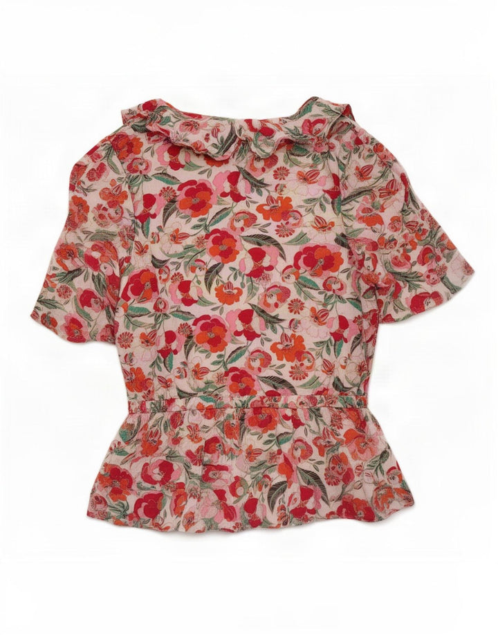 Γυναικεία μπλούζα Marks & Spencer Top 10 Μικρές πολύχρωμες φλοράλ βισκόζη