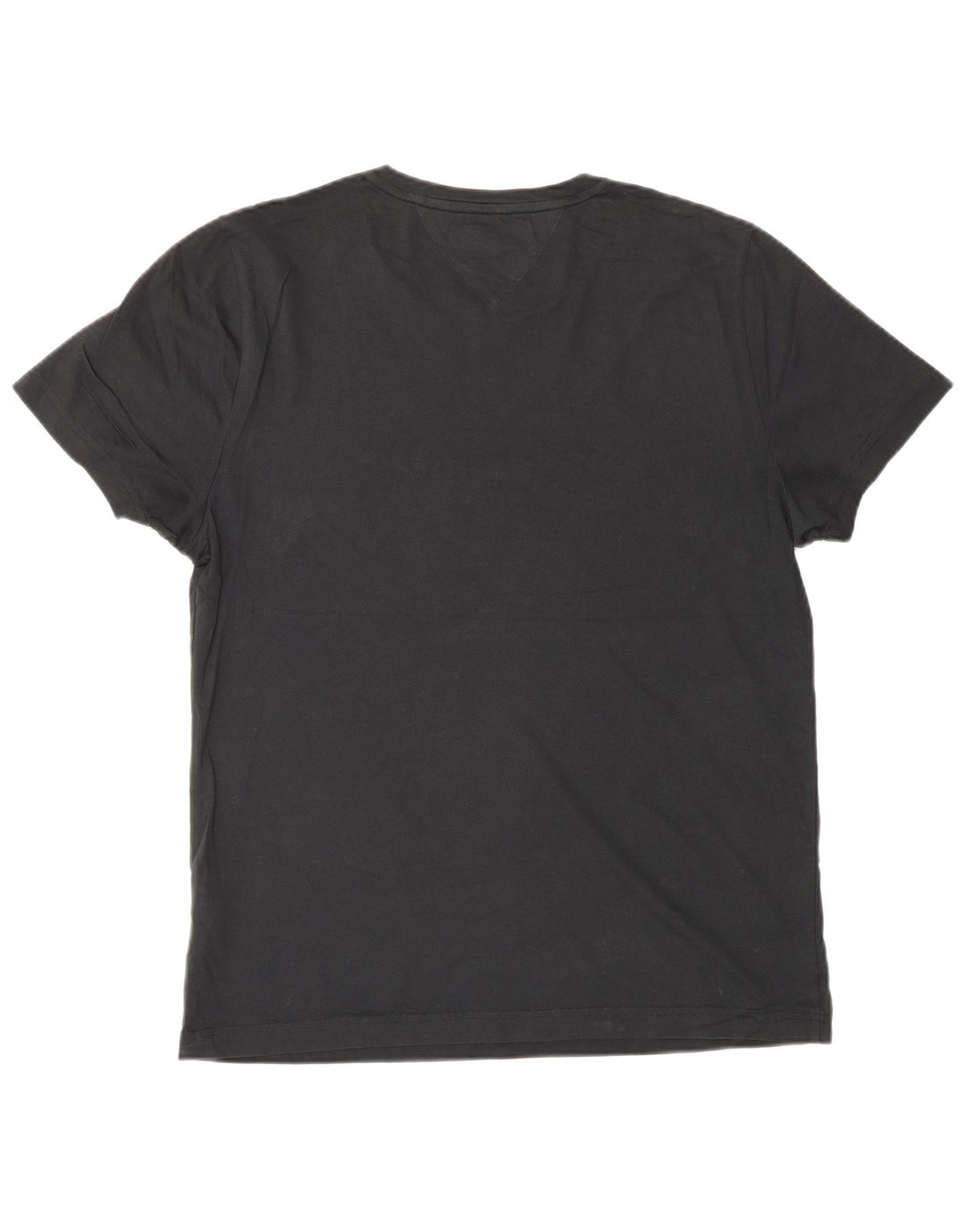 Ανδρικό γραφικό T-Shirt Tommy Hilfiger Top Μεσαίο μαύρο βαμβακερό