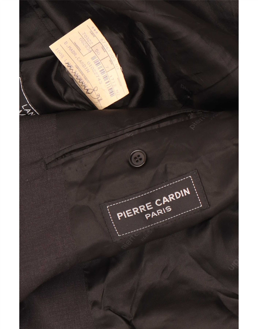 Pierre Cardin Ανδρικό σακάκι 2 κουμπιών σακάκι IT 50 μεγάλο γκρι μαλλί