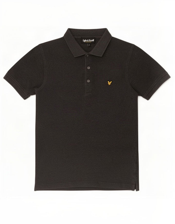 Lyle & Scott Ανδρικό πουκάμισο Polo Μικρό γκρι βαμβακερό