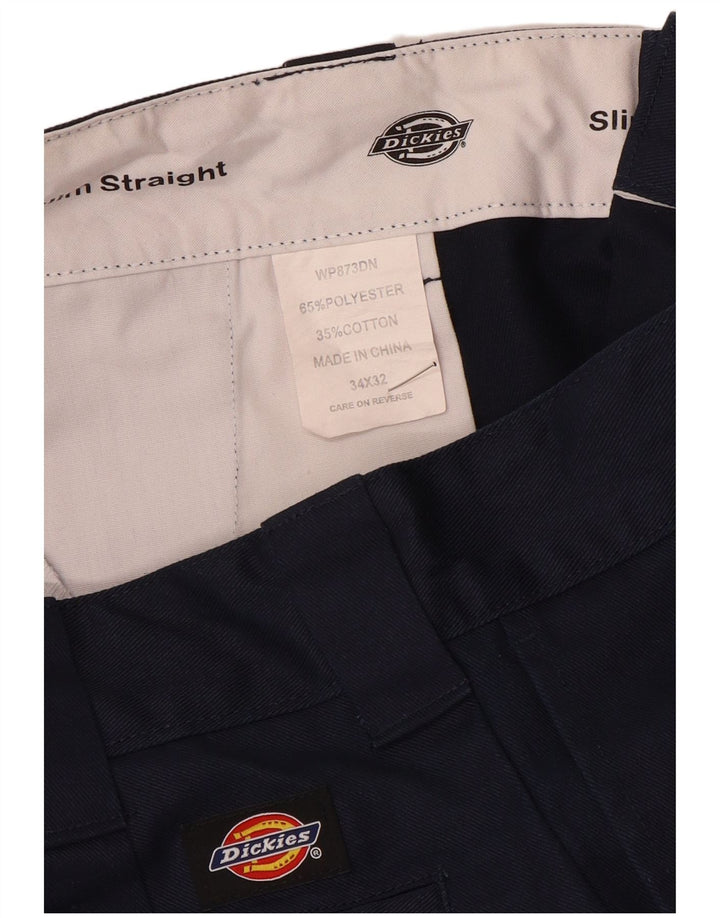 Dickies Ανδρικό ίσιο παντελόνι Chino W34 L32 Navy Blue Polyester