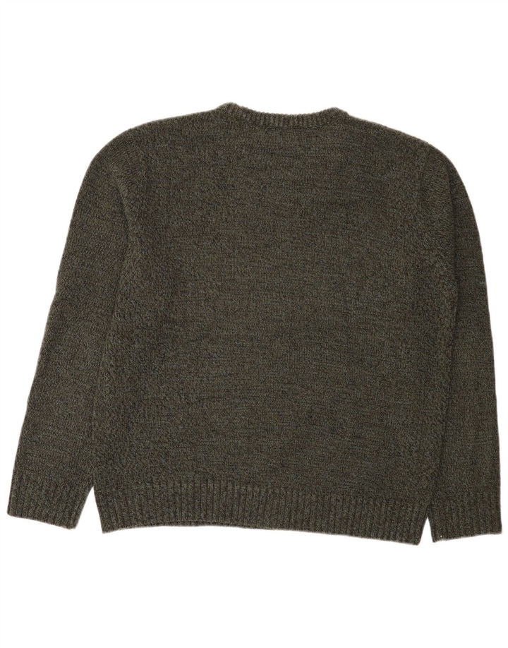 Ανδρικό πουλόβερ Marks & Spencer Boat Neck Jumper Μεγάλο Χακί