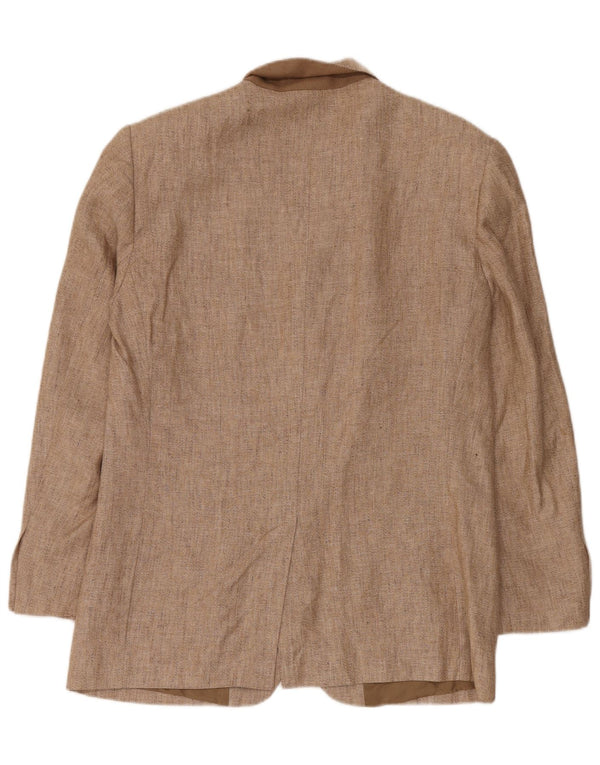 Byblos Ανδρικό σακάκι σακάκι με 3 κουμπιά UK 38 Medium Beige Λινό