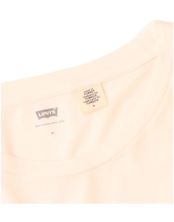 Γυναικείο γραφικό T-Shirt Levi's Top UK 14 Medium White