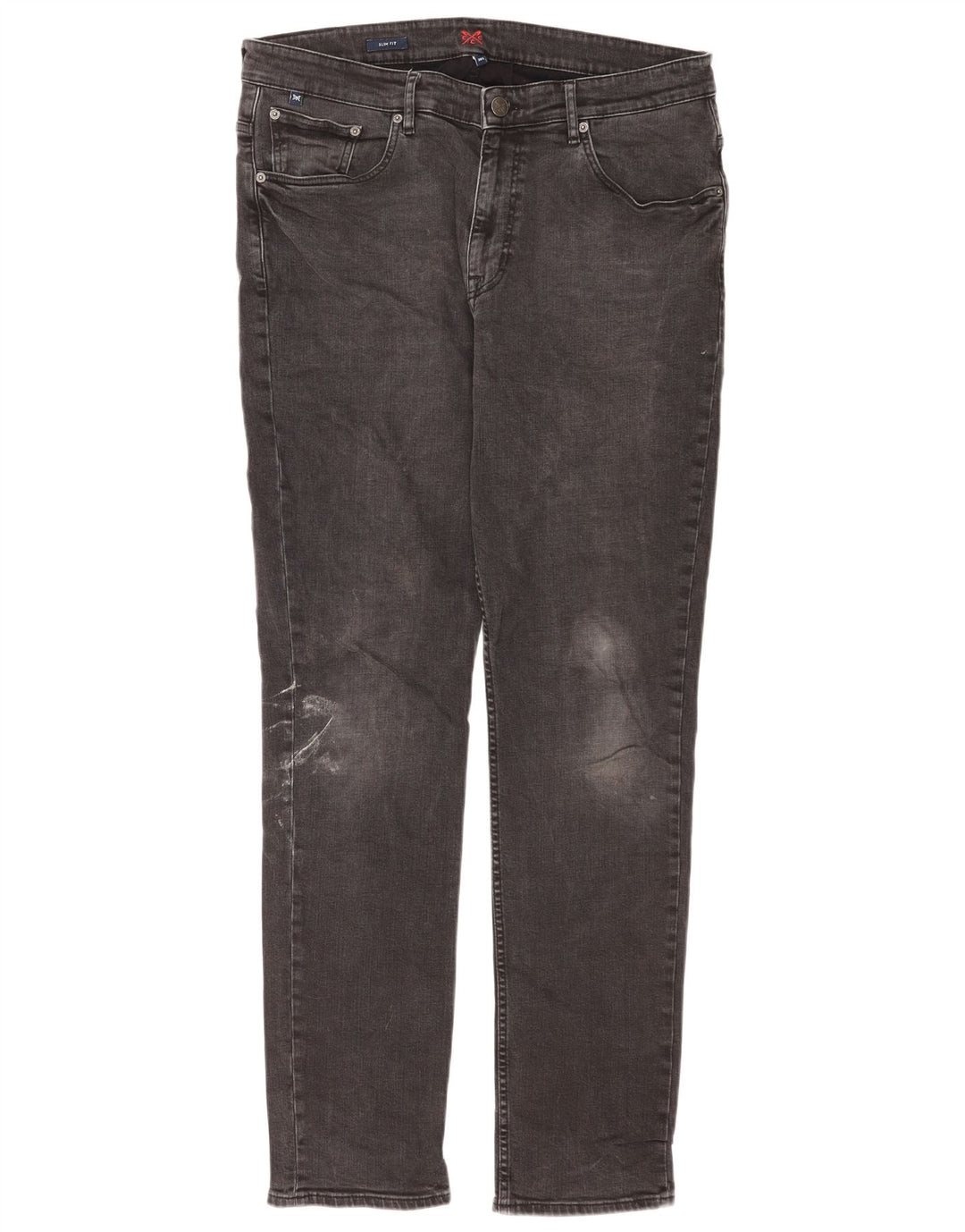 Crew Clothing Ανδρικά Slim Jeans W38 L33 Γκρι βαμβακερό