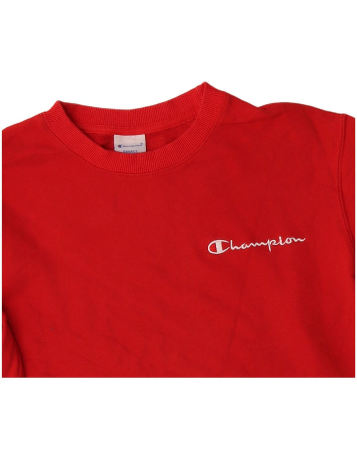 Champion Γυναικεία Φούτερ Jumper UK 10 Small Red Cotton