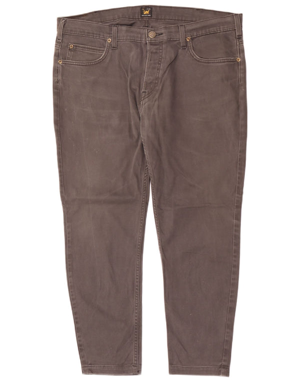 Lee Mens Powell Slim Casual Παντελόνι W38 L27 Γκρι βαμβακερό