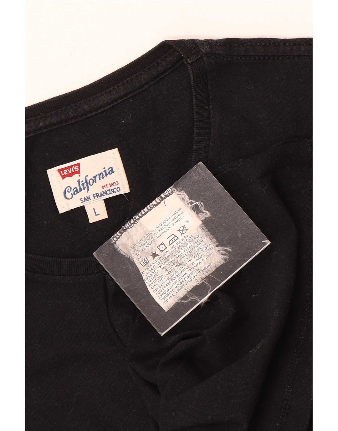 Ανδρικό T-Shirt Levi's Top μεγάλο μαύρο βαμβακερό
