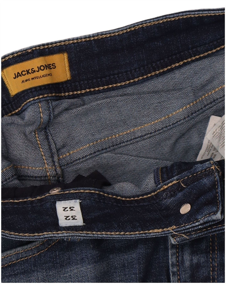 Jack & Jones Ανδρικό τζιν ίσιο W32 L32 Μπλε βαμβακερό