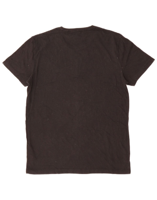 Ανδρικό T-Shirt Abercrombie & Fitch Top Μικρό μαύρο βαμβακερό
