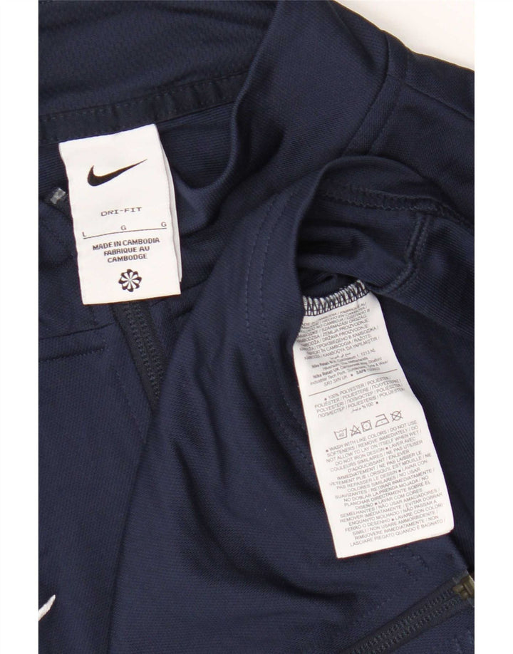 Ανδρική φόρμα Nike Dri Fit Μπουφάν με μεγάλο μπλε ναυτικό πολυεστέρα