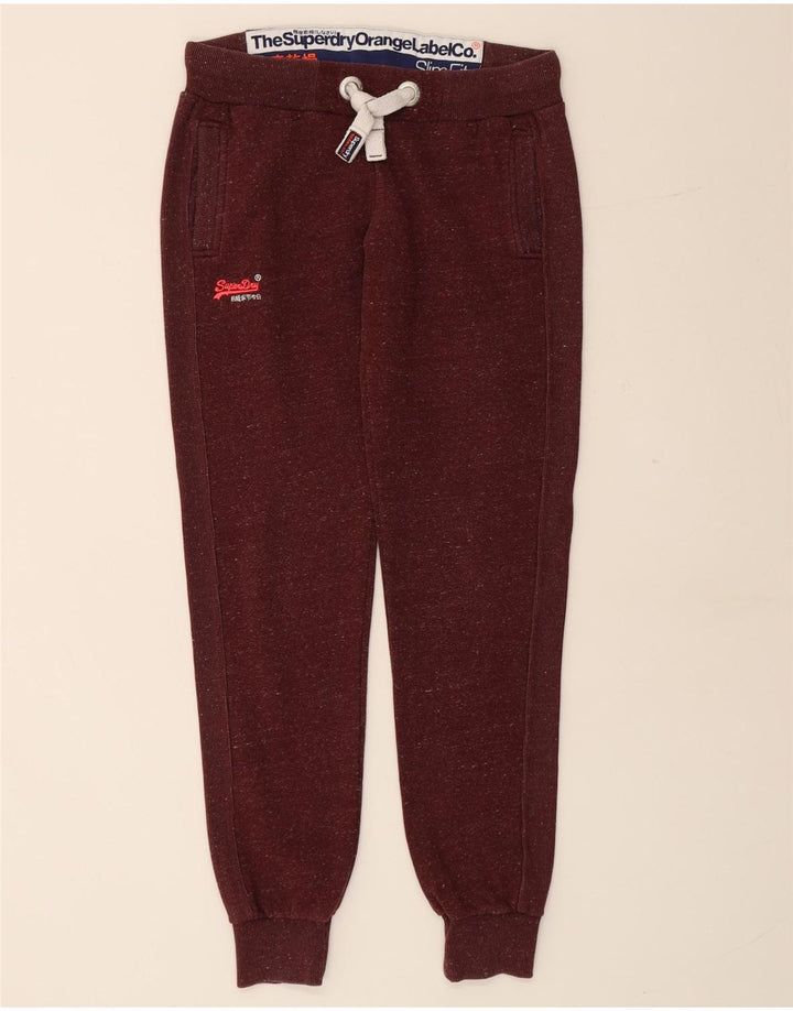 Γυναικεία φόρμα SUPERDRY Παντελόνι Joggers UK 14 Medium Burgundy Flecked